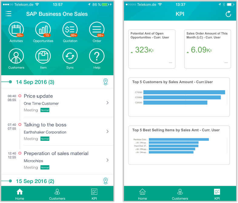 SAP Business One Sales App