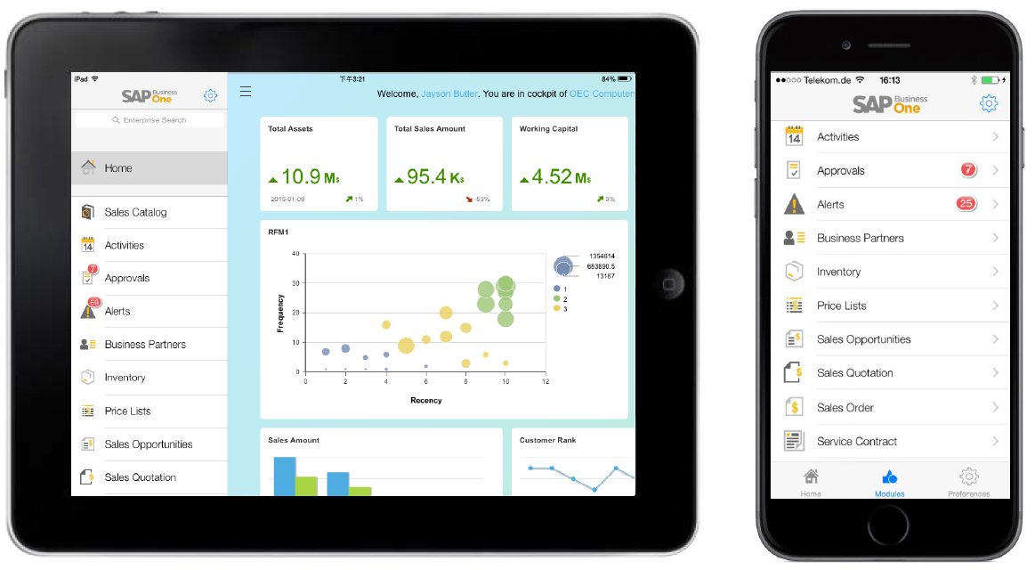 SAP Business One Mobile app