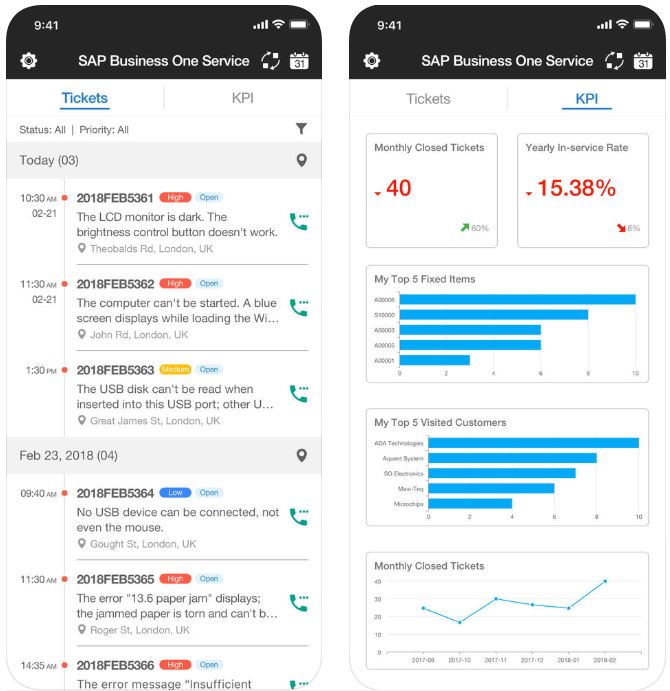 SAP Business One Service App