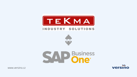 Společnost TEKMA spol. s.r.o. se rozhodla implementovat SAP Business One od Versino CZ
