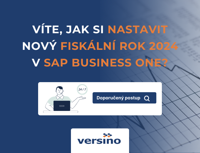 Nastavení fiskálního roku 2024 v SAP Business One